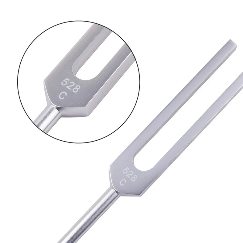 528Hz Tuning Fork with Mallet – DNA Repair & Healing Tool for Nervous System & Health Care