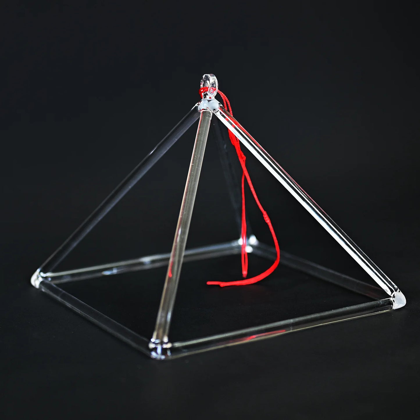 Clear Quartz Crystal Singing Pyramid – Professional Sound Healing Instrument for Yoga, Meditation & Chakra Balancing (3-9 Inch)