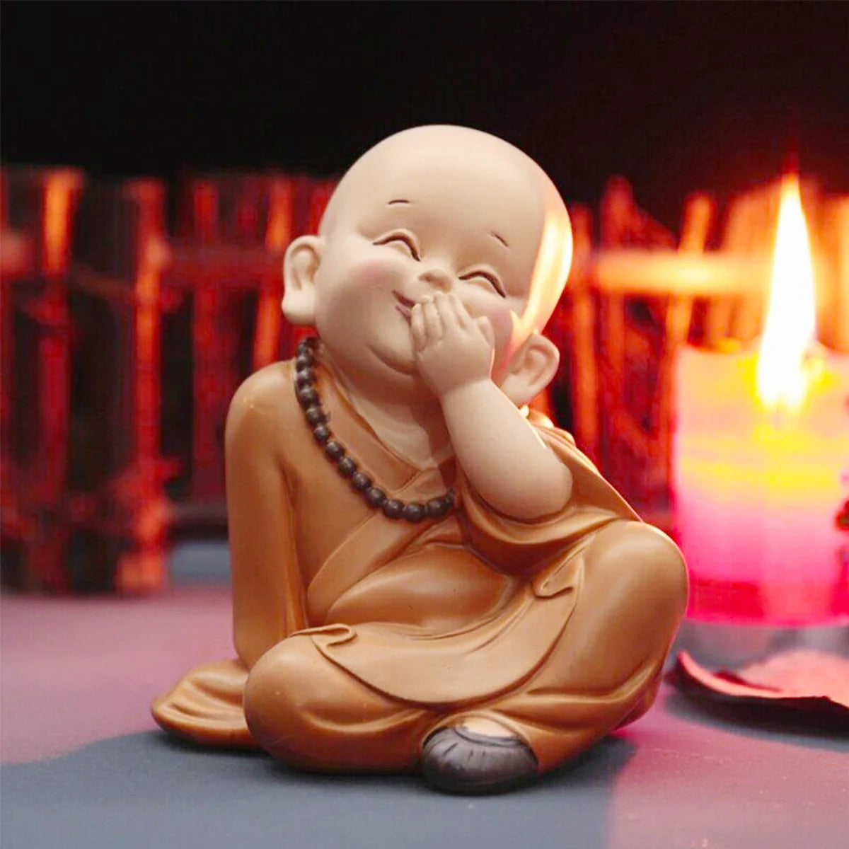 Adorable Mini Monk Statue – Cute Baby Buddha Figurine for Home Décor, Meditation Corners & Zen Spaces