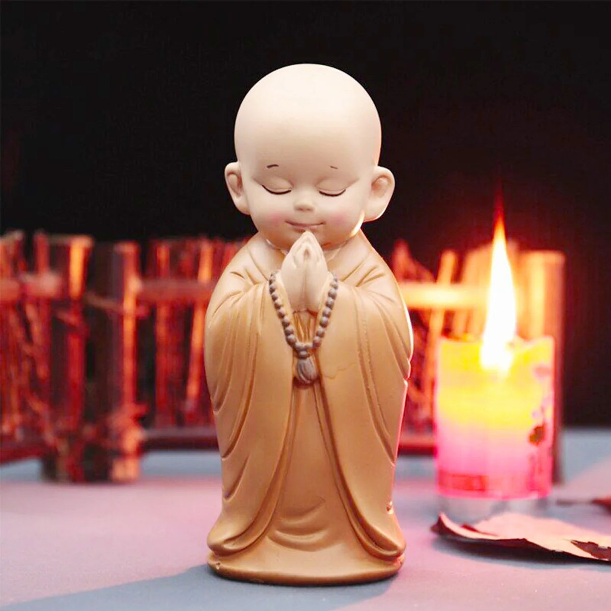 Adorable Mini Monk Statue – Cute Baby Buddha Figurine for Home Décor, Meditation Corners & Zen Spaces