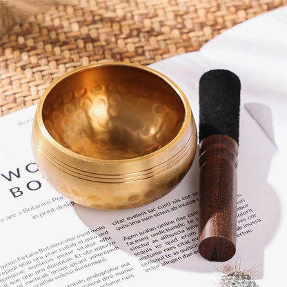 Handmade Tibetan Singing Bowl set – Nepalese Copper Sound Bowl for Meditation, Yoga & Sound Therapy