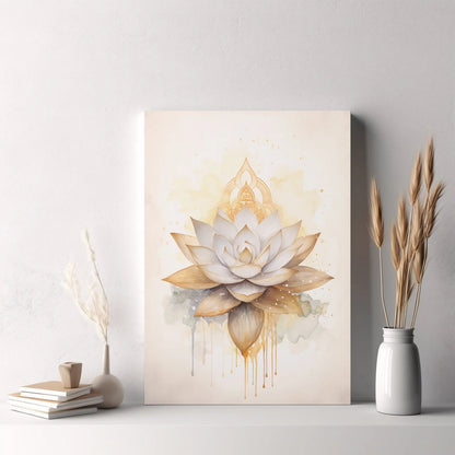 Nordic Tree of Life & Buddha Wall Art – Modern Spiritual Canvas Prints with Lotus, Tai Chi & Yoga Design for Living Room Décor